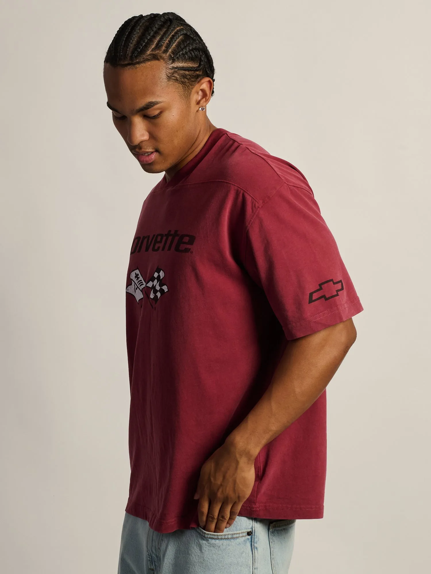 LICENSED CORVETTE FOOTBALL T-SHIRT sold by Boathouse product image thumbnail 4