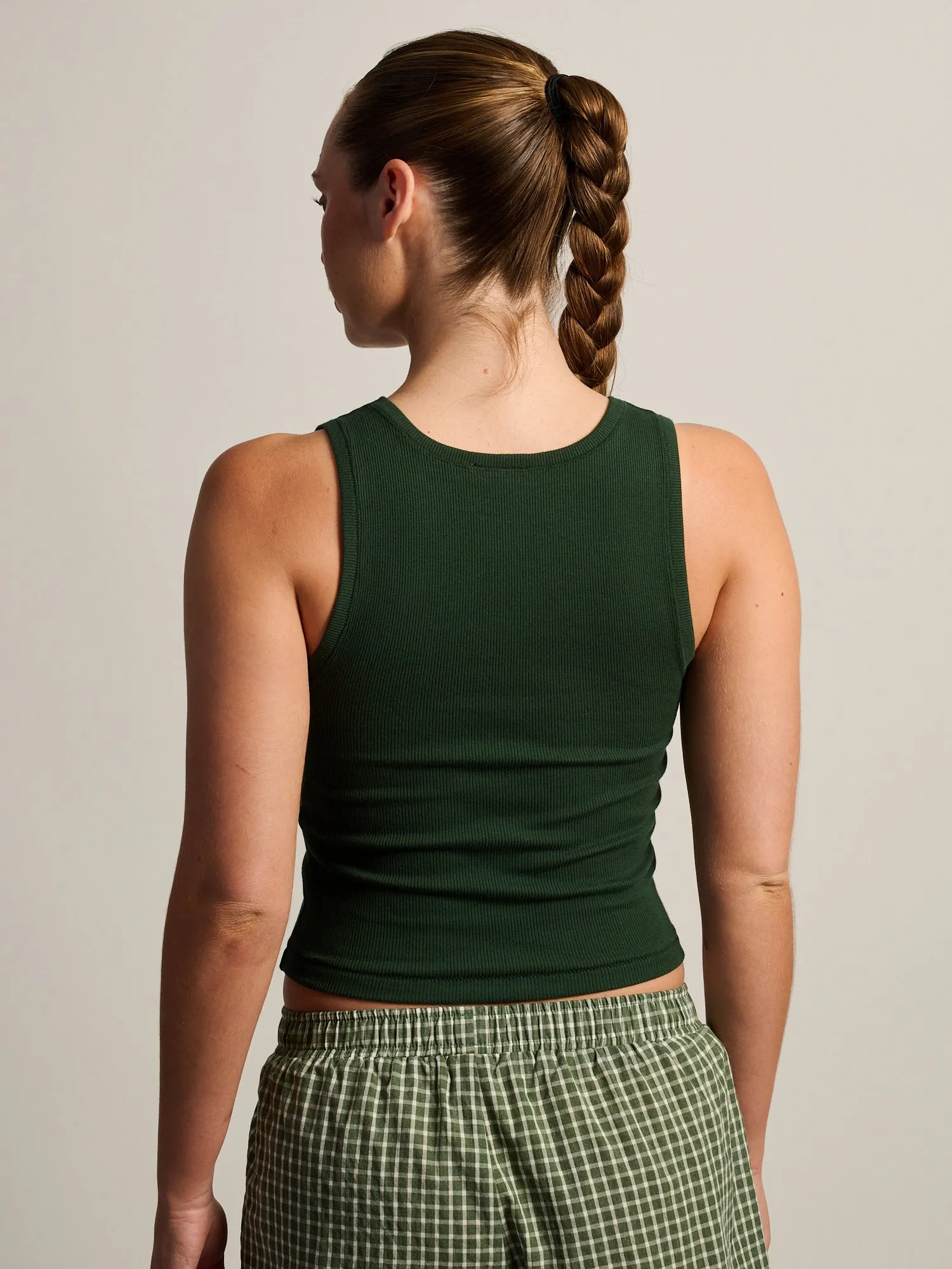 HARLOW ESSENTIAL SQUARE NECK TANK - FOREST sold by Boathouse product image thumbnail 4
