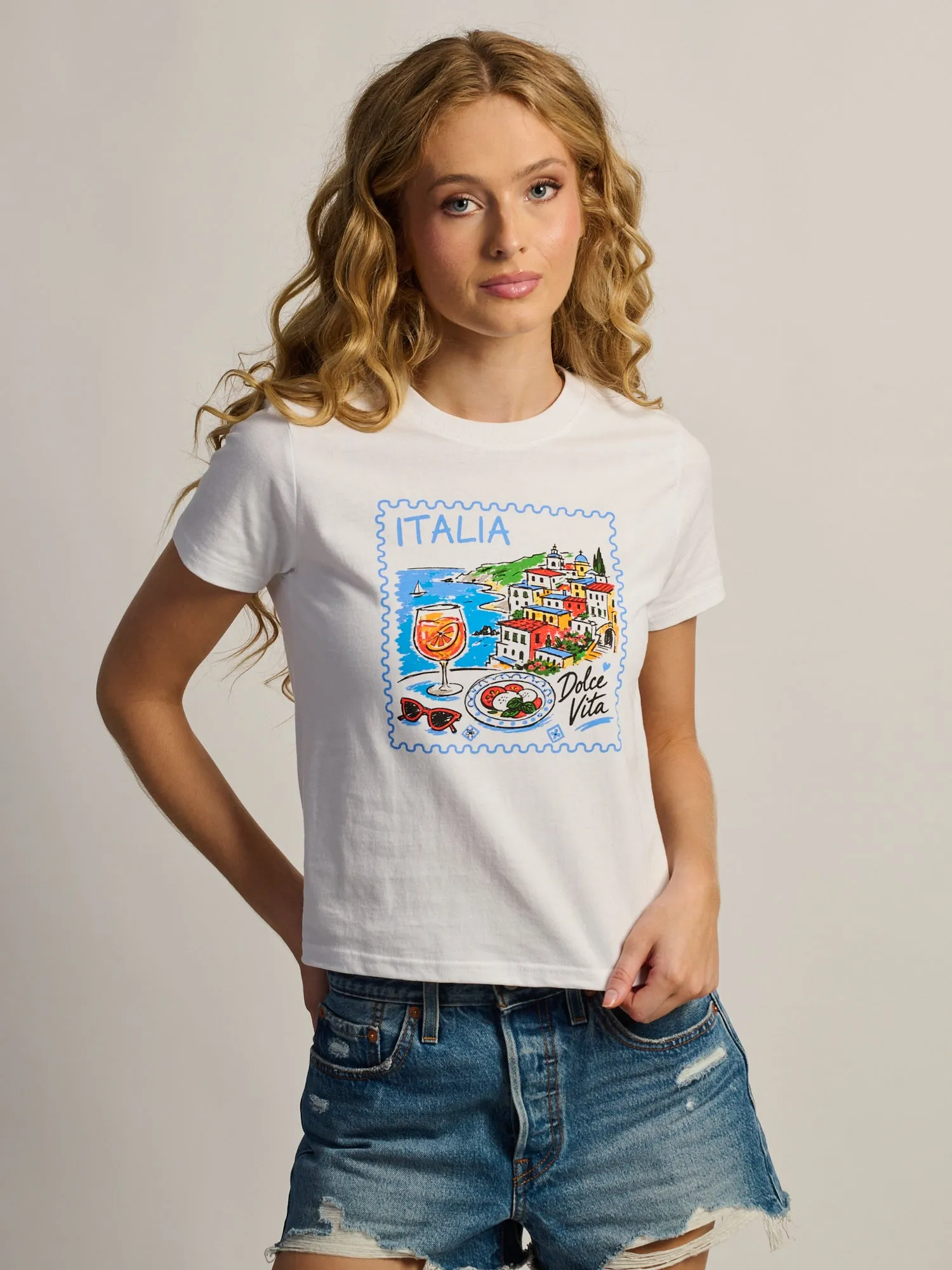 ITALIA BOXY TEE sold by Boathouse
