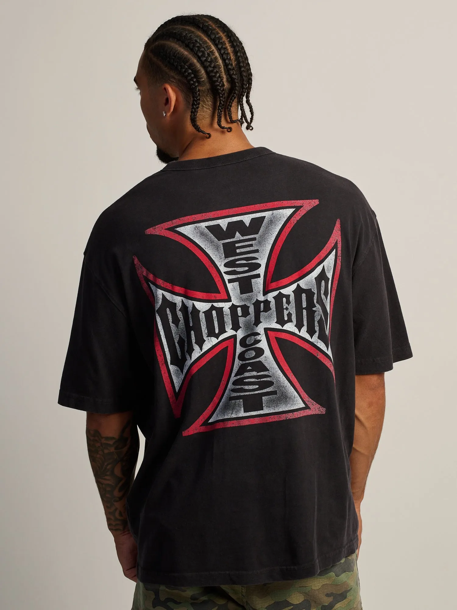 WEST COAST CHOPPERS VINTAGE FOOTBALL T-SHIRT sold by Boathouse