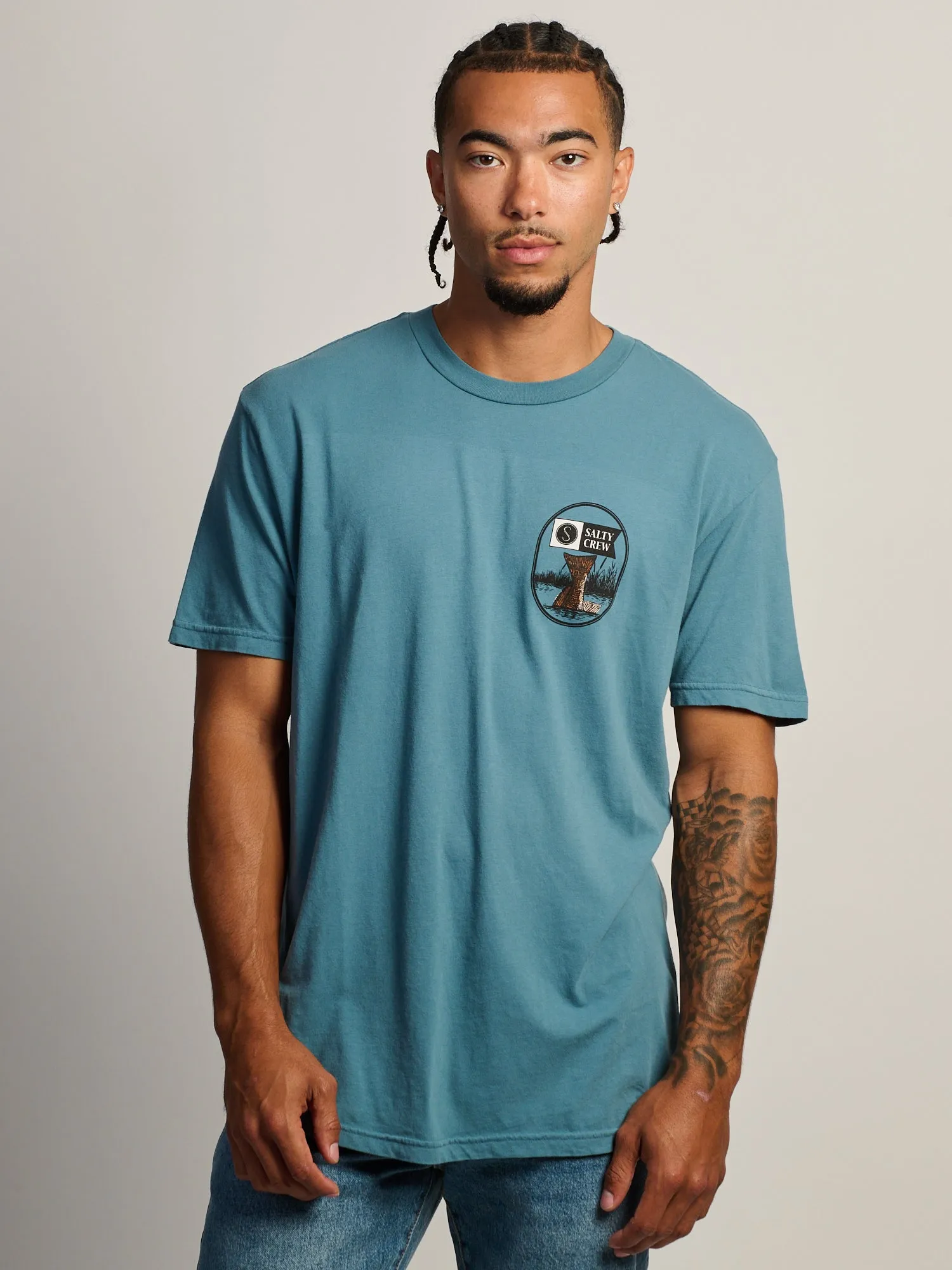 SALTY CREW CHASING TAIL T-SHIRT - SLATE sold by Boathouse product image thumbnail 2