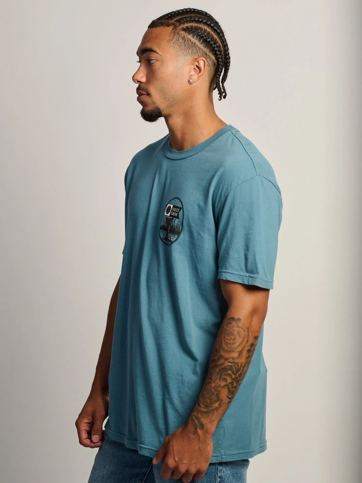 SALTY CREW CHASING TAIL T-SHIRT - SLATE sold by Boathouse product image thumbnail 4