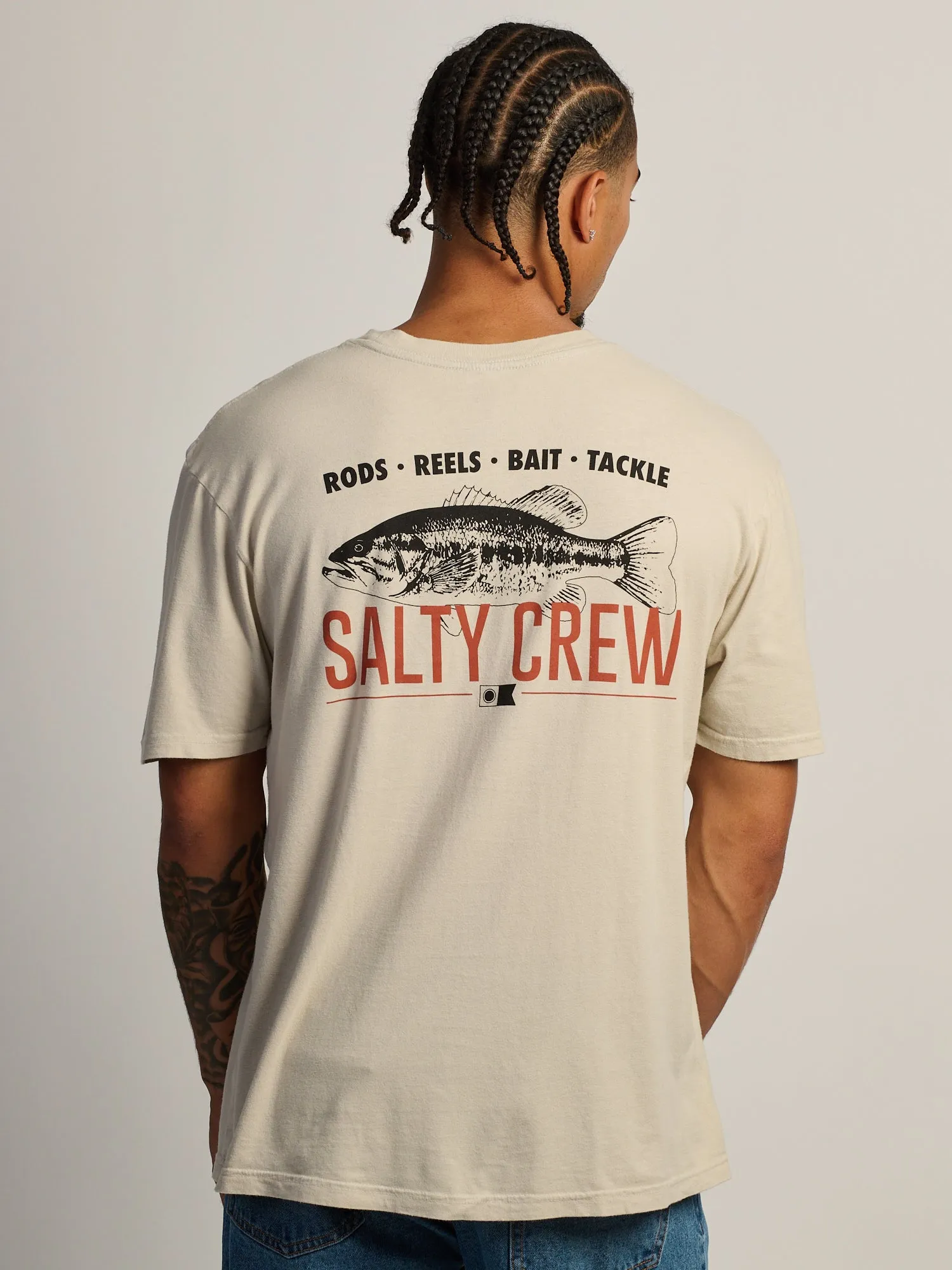 SALTY CREW BASS SIGN T-SHIRT - BONE sold by Boathouse