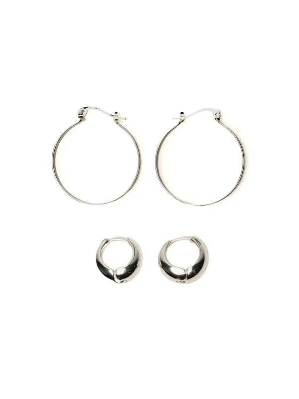 HARLOW LANA HOOPS - SILVER made by Harlow