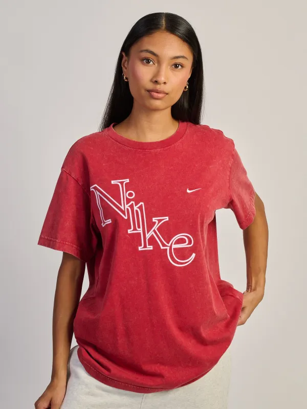 NIKE T-SHIRT TOUGH RED made by Nike
