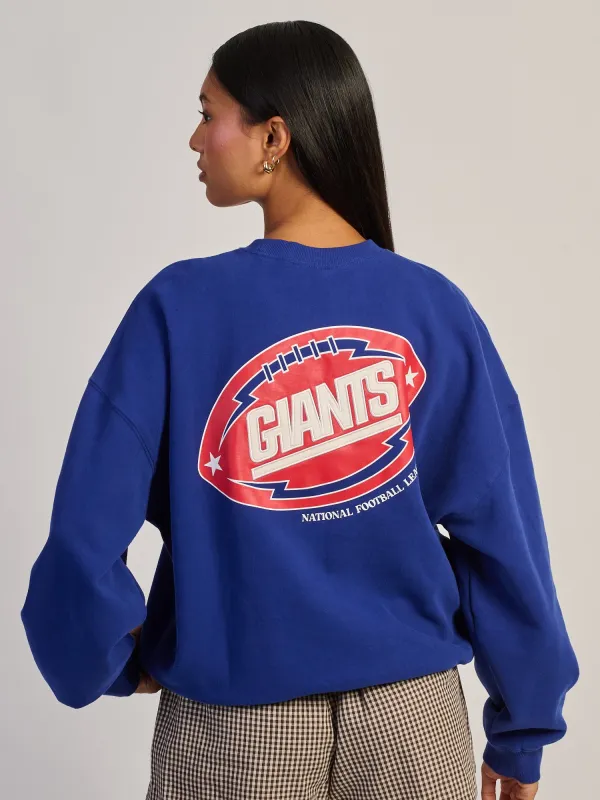 NFL NY GIANTS STITCH CREWNECK made by NFL