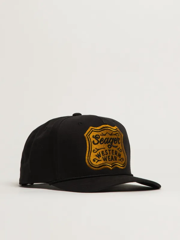 SEAGER APPAREL BADGE SNAPBACK made by Boathouse