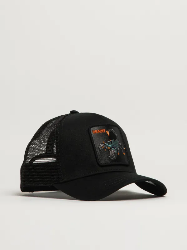 GOORIN BROS DEADLY SCORPION TRUCKER HAT - BLACK made by Goorin Bros