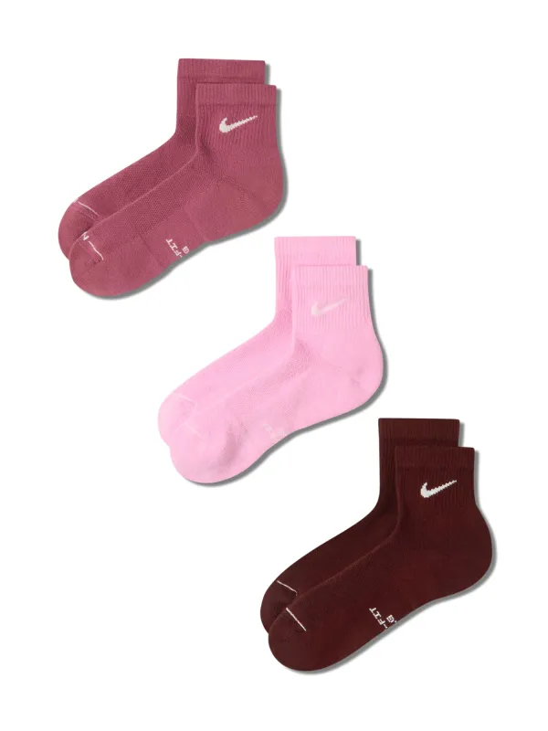 NIKE EVERYDAY ANKLE 3 PACK SOCK - MULTI made by Nike
