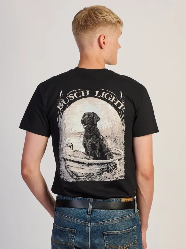 BUSCH LIGHT DOG DUCK TEE made by Boathouse