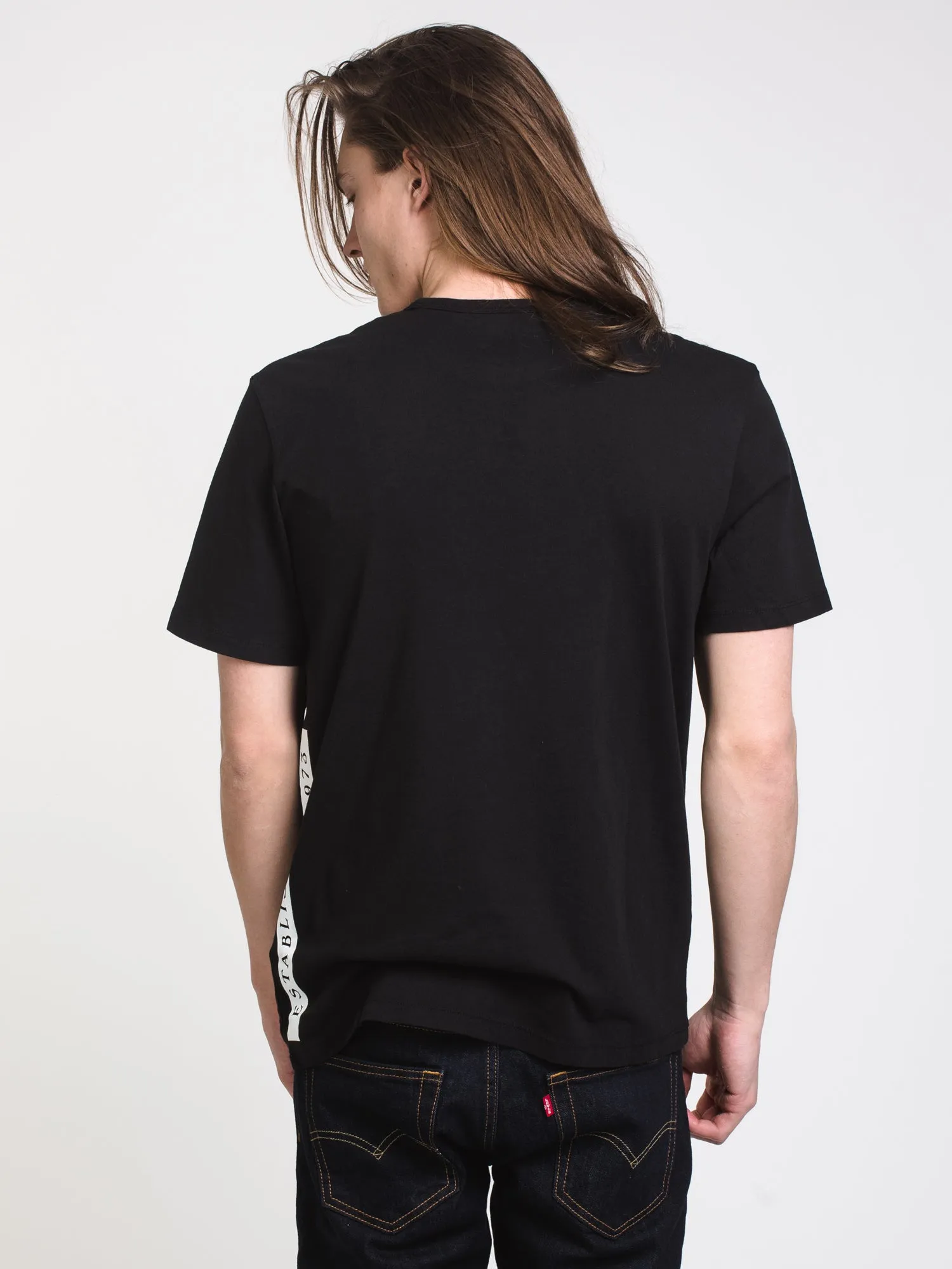 MENS EST.1973 SIDE LOGO SHORT SLEEVE T-SHIRT- BLK - CLEARANCE sold by Boathouse product image thumbnail 2