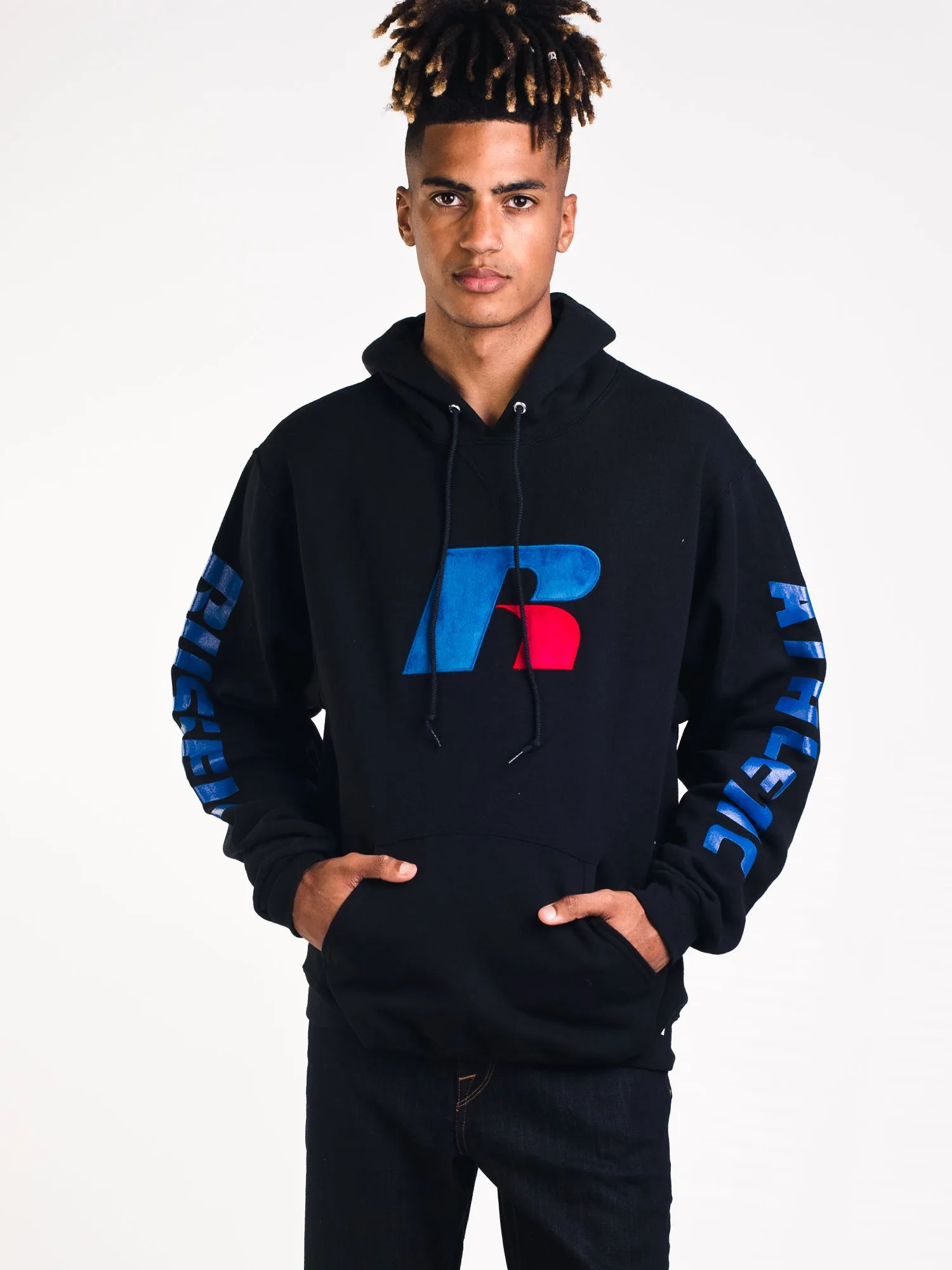 MENS RUSSELL PULLOVER HOODIE- BLACK - CLEARANCE sold by Boathouse product image thumbnail 5