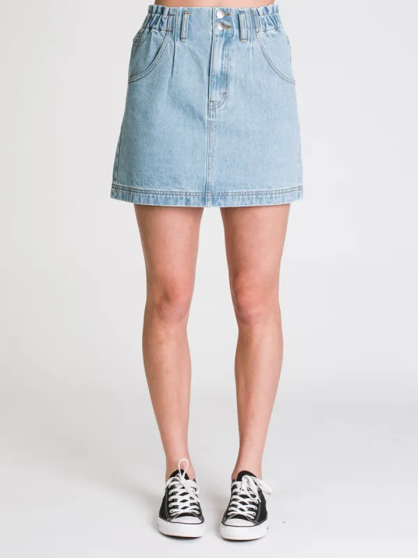 HARLOW PAPERBAG DENIM SKIRT - CLEARANCE sold by Boathouse