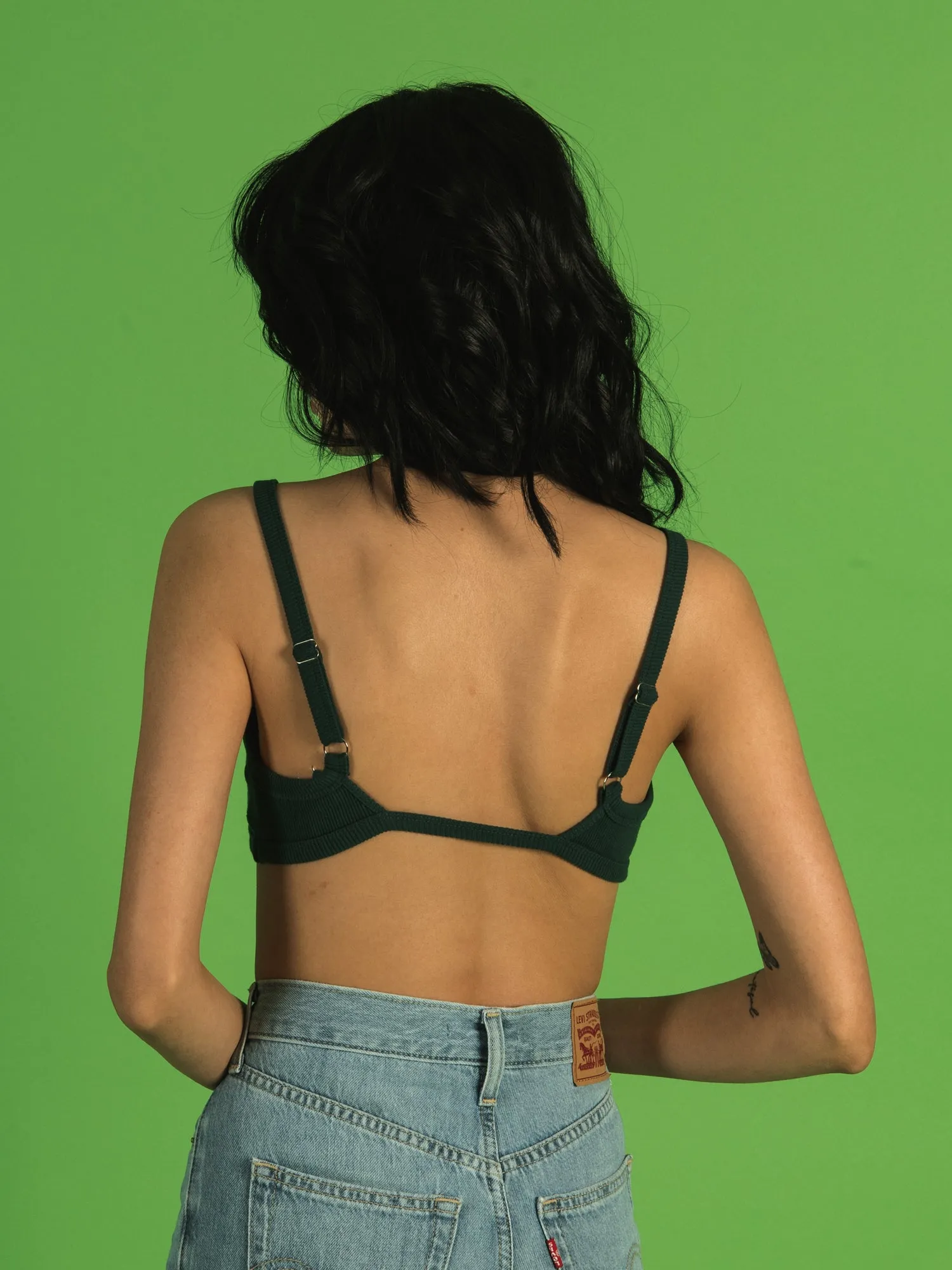 HARLOW RIBBED OPEN BACK BRALETTE - CLEARANCE sold by Boathouse product image thumbnail 4