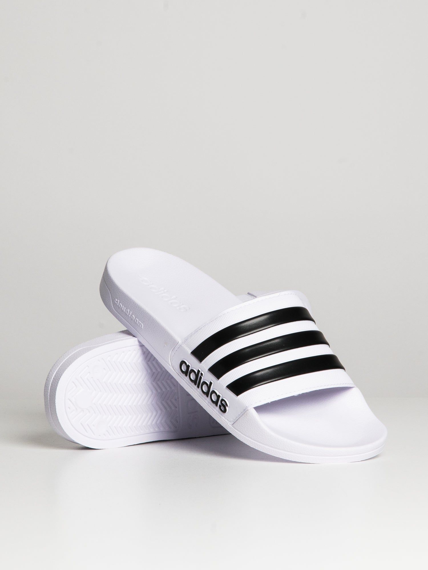 MENS ADIDAS ADILETTE SHOWER SLIDES - CLOUD WHITE/CORE WHITE sold by Boathouse product image thumbnail 2