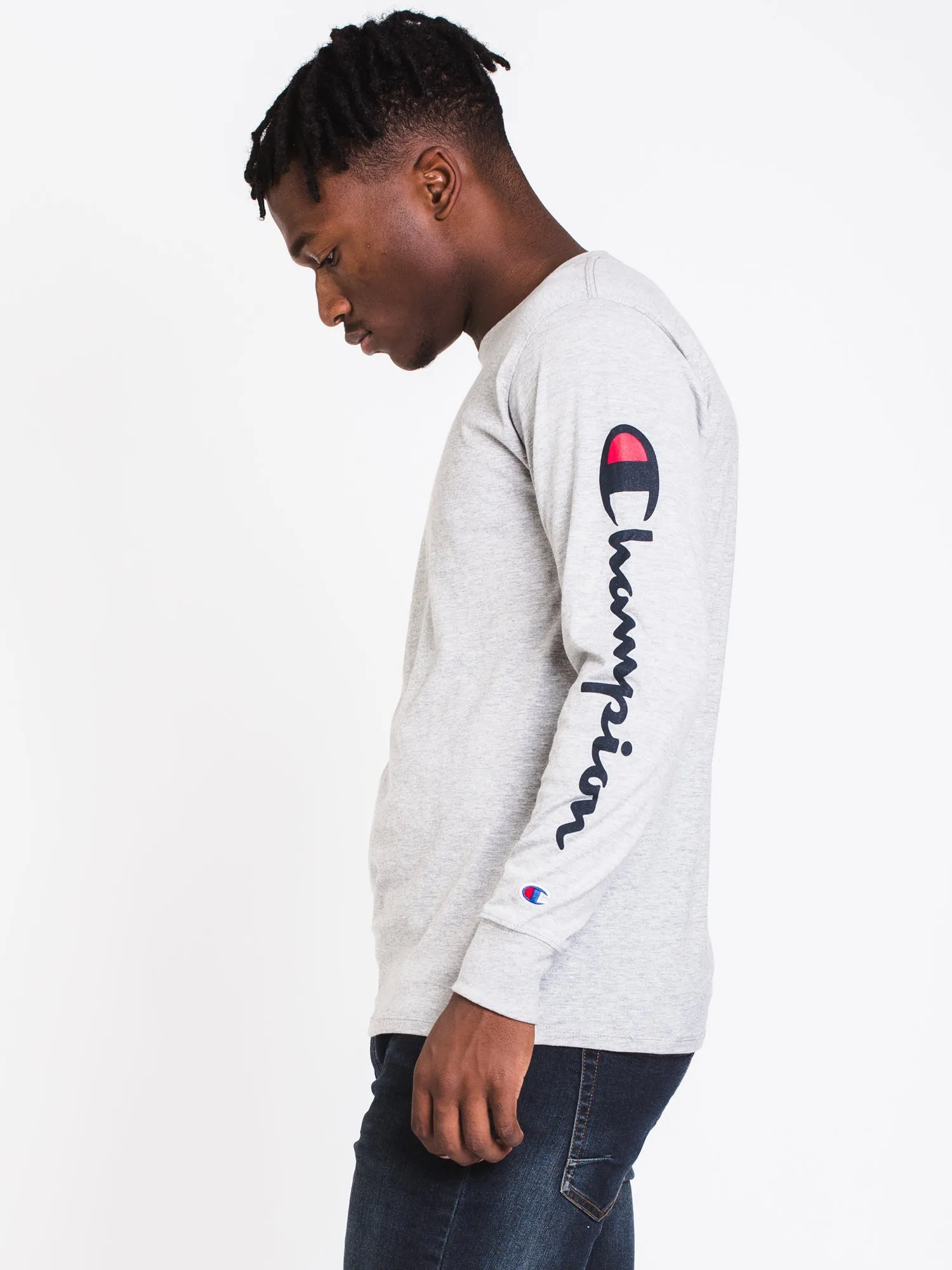 MENS CLASSIC SLV LONG SLEEVE T-SHIRT- OX GREY - CLEARANCE sold by Boathouse product image thumbnail 3