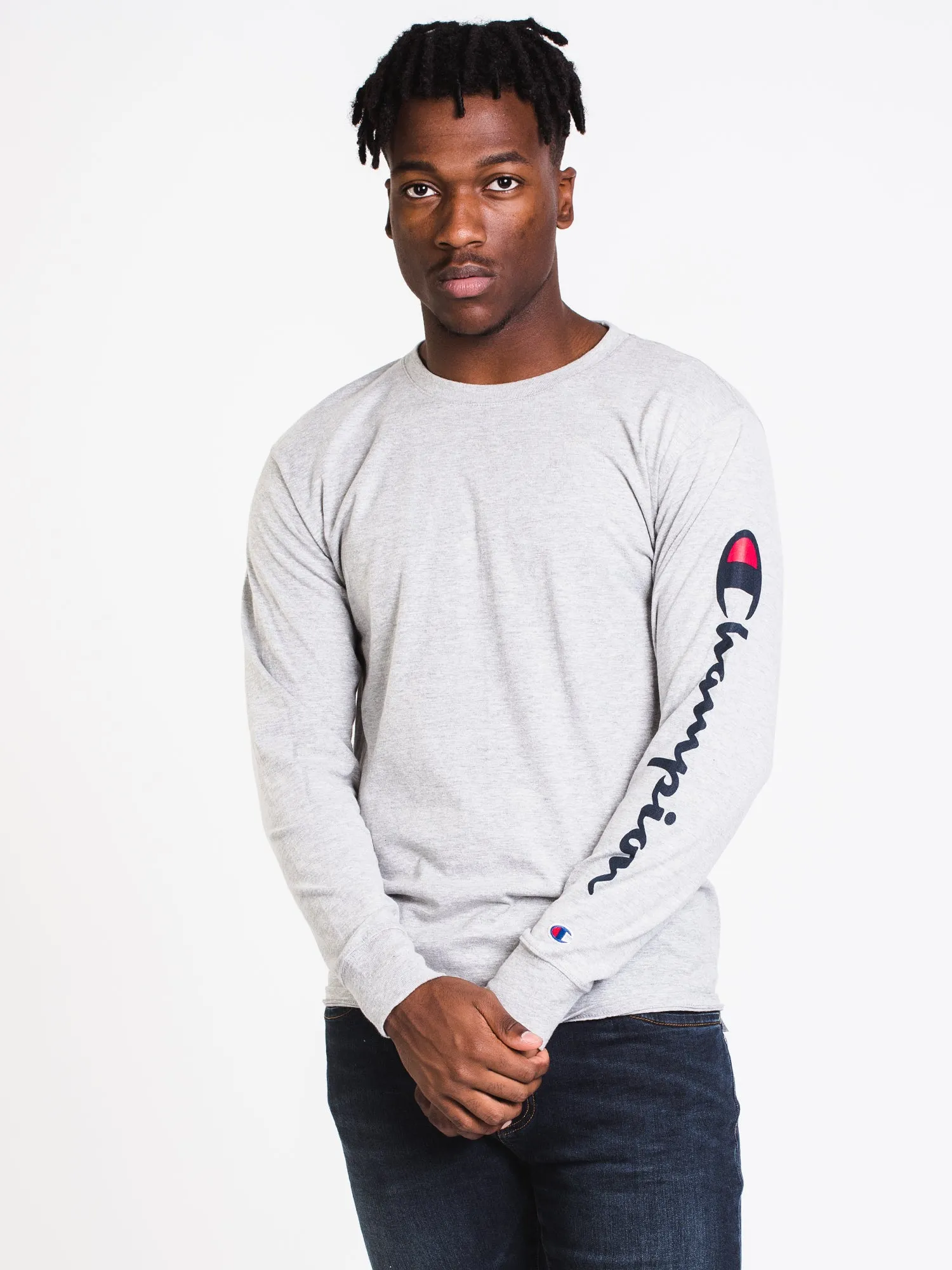 MENS CLASSIC SLV LONG SLEEVE T-SHIRT- OX GREY - CLEARANCE sold by Boathouse