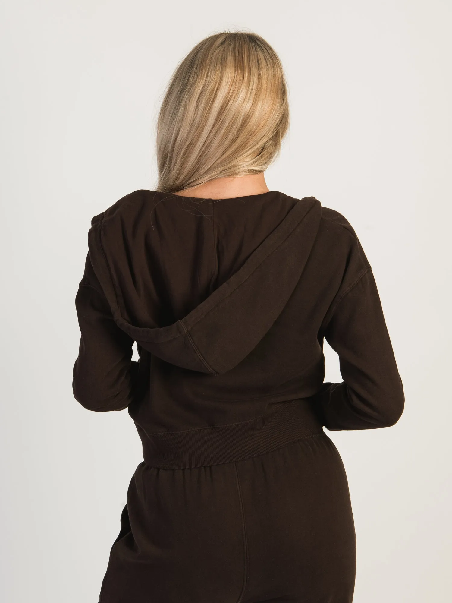 HARLOW JOSIE ZIP UP HOODIE - CHOCOLATE - CLEARANCE sold by Boathouse product image thumbnail 4