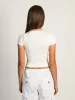 HARLOW RIBBED SEAMLESS TEE - WHITE - CLEARANCE sold by Boathouse