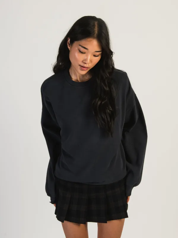 HARLOW MICHELLE SOLID CREWNECK  - NAVY - CLEARANCE sold by Boathouse
