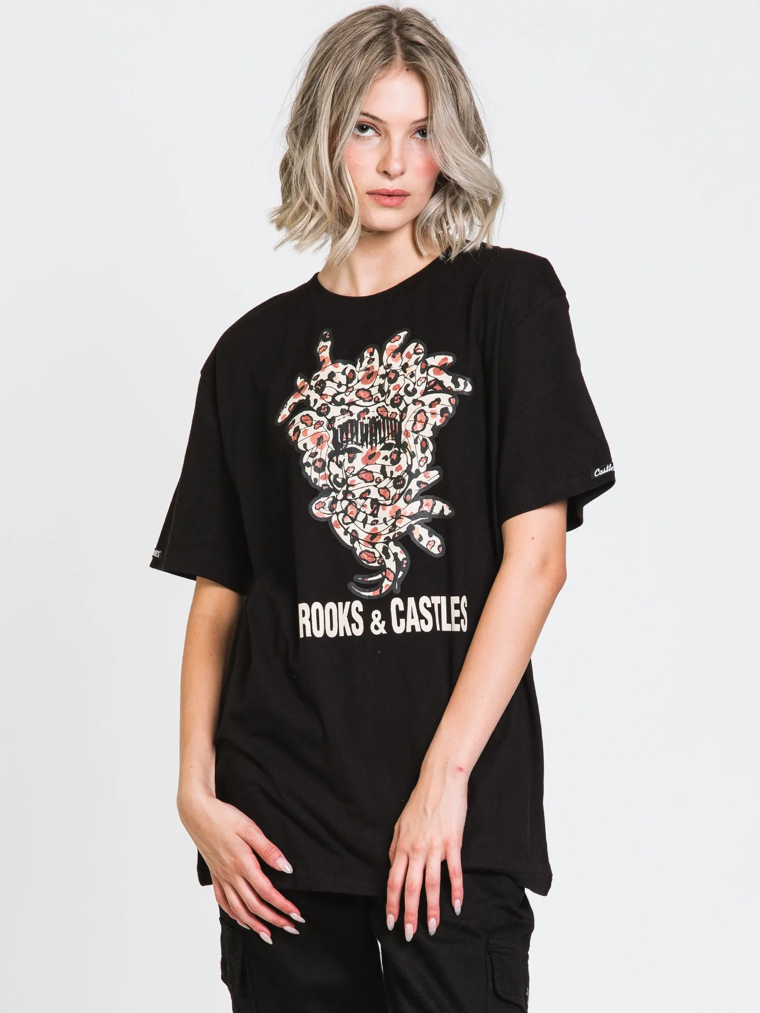 CROOKS & CASTLES CHEETAH SHORT SLEEVE BOYFRIEND TEE - CLEARANCE sold by Boathouse