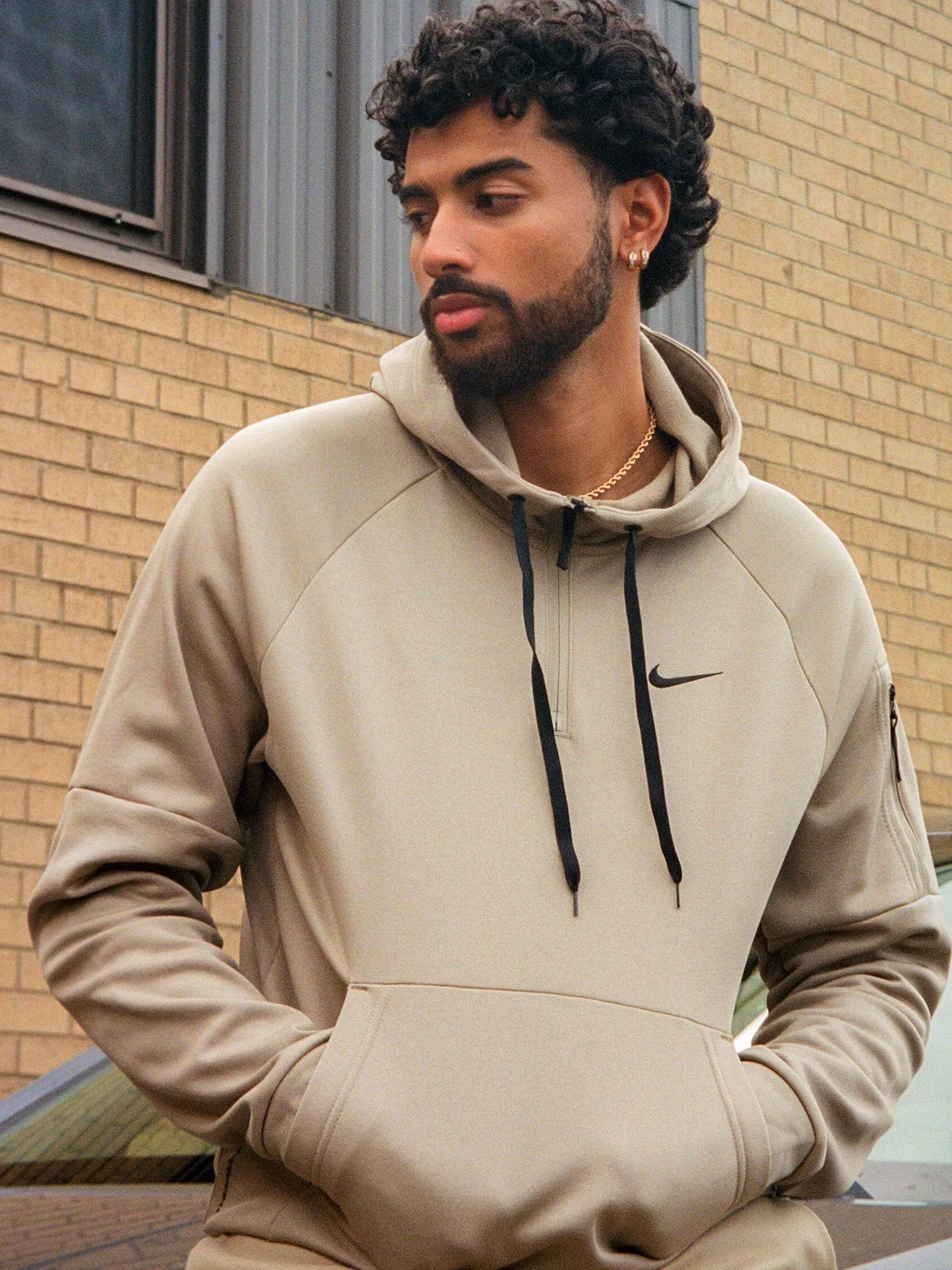 NIKE FITNESS QUARTER ZIP PULL OVER HOODIE sold by Boathouse