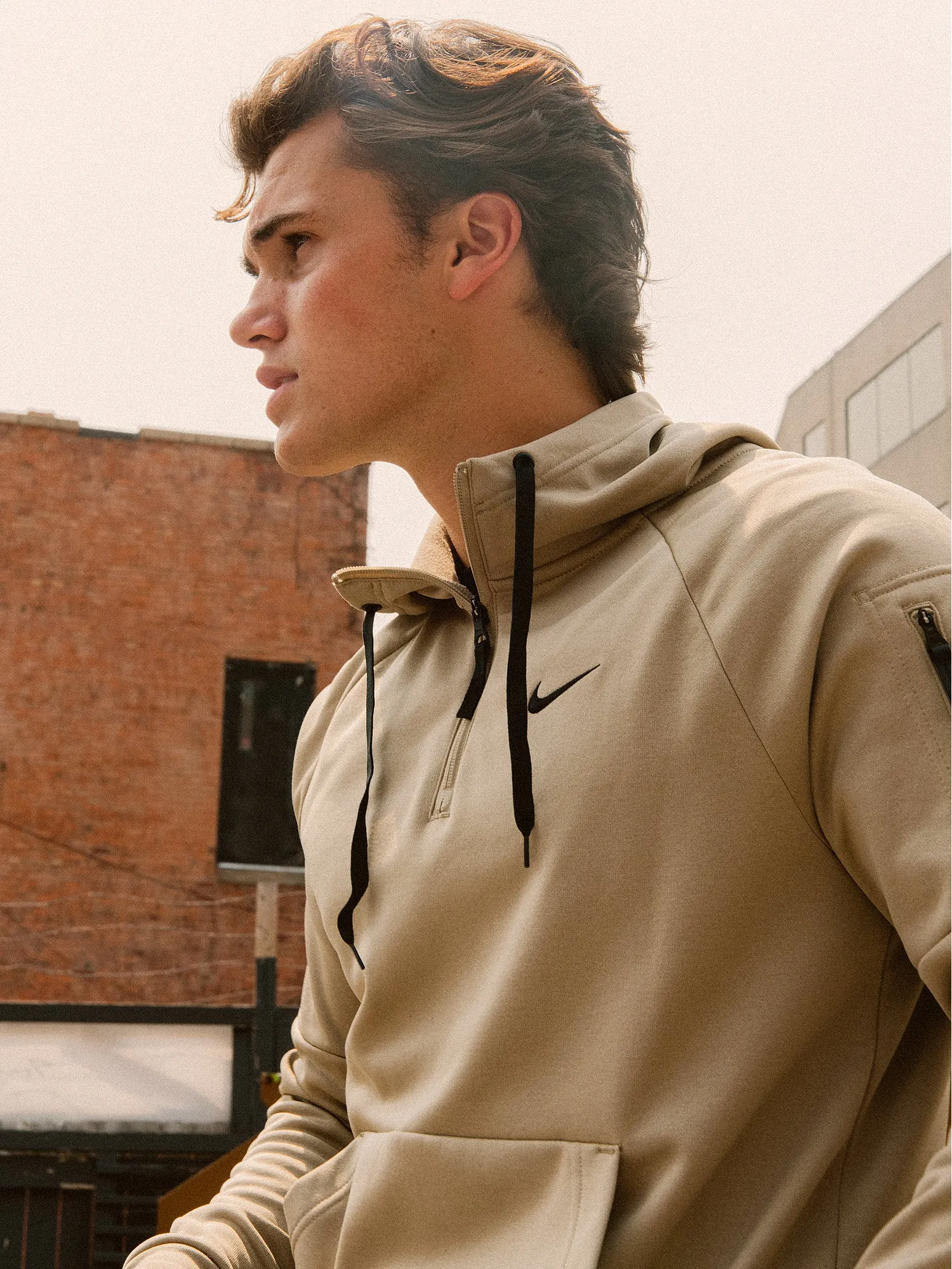 NIKE FITNESS QUARTER ZIP PULL OVER HOODIE sold by Boathouse product image thumbnail 2