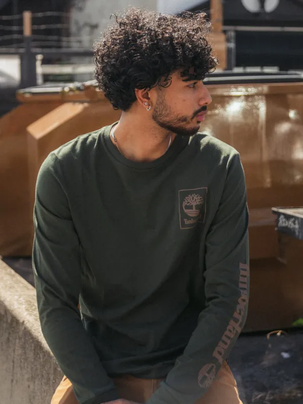 TIMBERLAND CHEST STACK LONG SLEEVE LOGO T-SHIRT sold by Boathouse