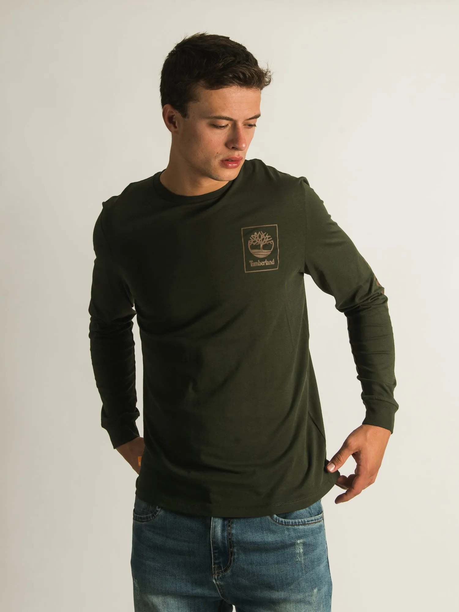 TIMBERLAND CHEST STACK LONG SLEEVE LOGO T-SHIRT sold by Boathouse product image thumbnail 2