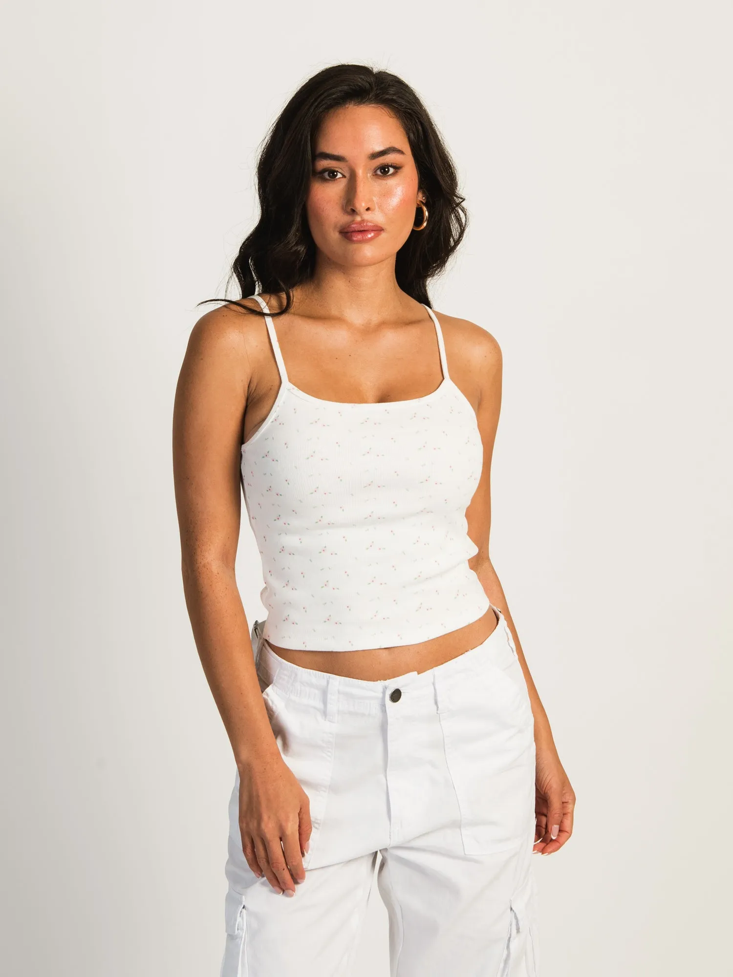 HARLOW SABRINA PRINT TANK - PINK DITSY - CLEARANCE sold by Boathouse