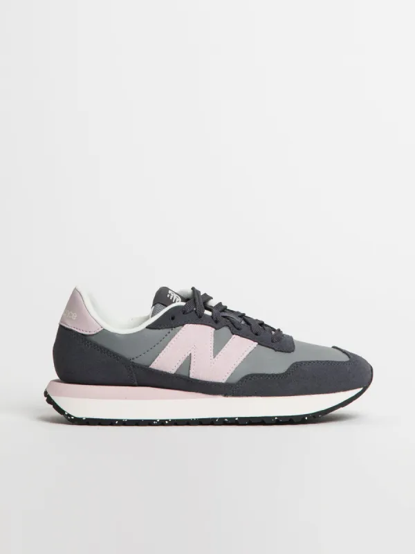 WOMENS NEW BALANCE THE 237 SHADOW GREY/SKY SNEAKER sold by Boathouse