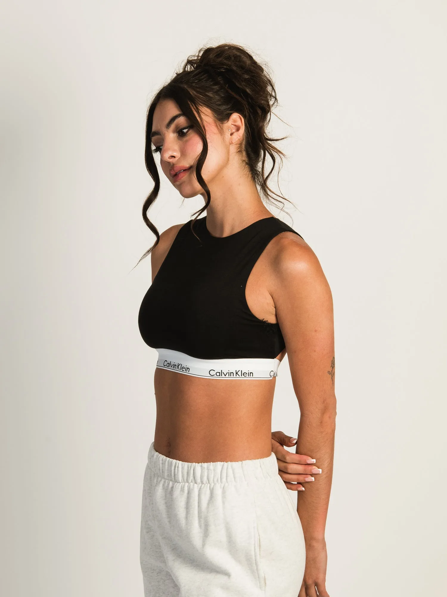 CALVIN KLEIN MODERN HIGH NECK COTTON UNLINED BRALETE sold by Boathouse product image thumbnail 4