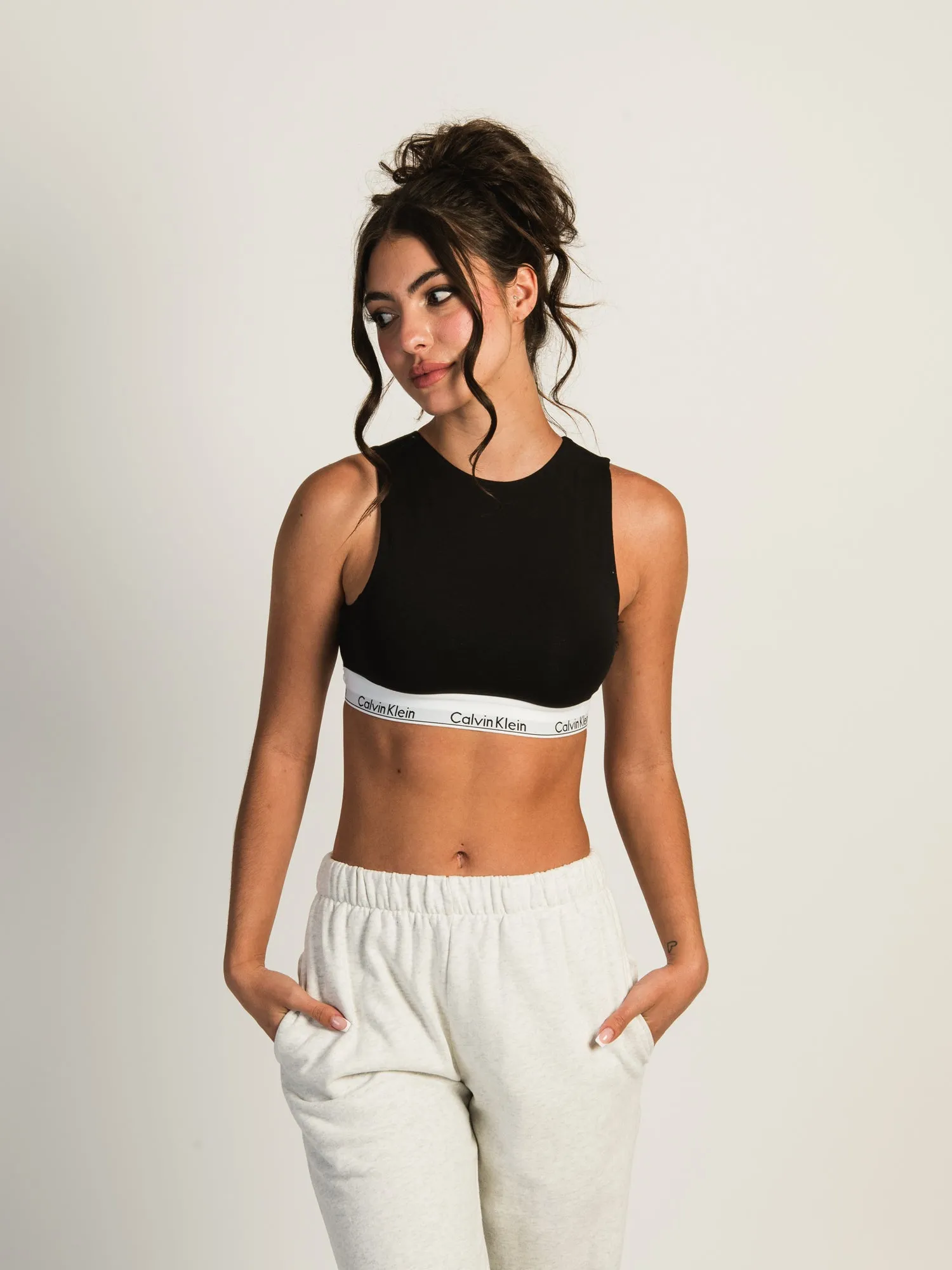 CALVIN KLEIN MODERN HIGH NECK COTTON UNLINED BRALETE sold by Boathouse product image thumbnail 2