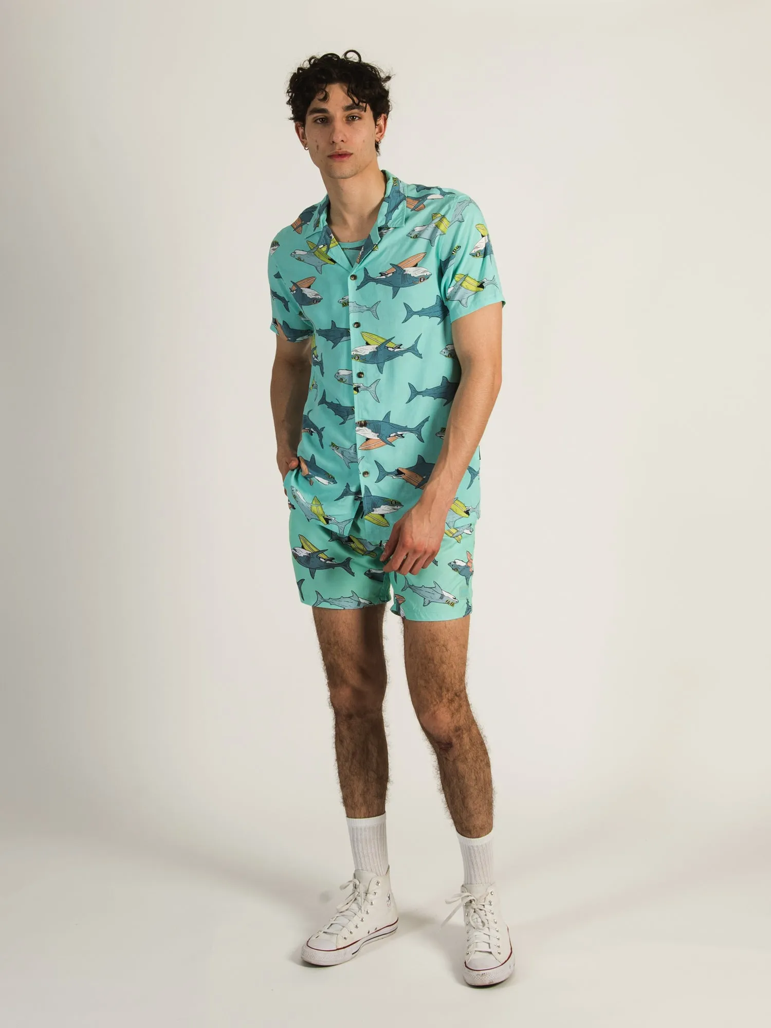 ISLAND HAZE SURFING SHARK WOVEN - CLEARANCE sold by Boathouse product image thumbnail 3