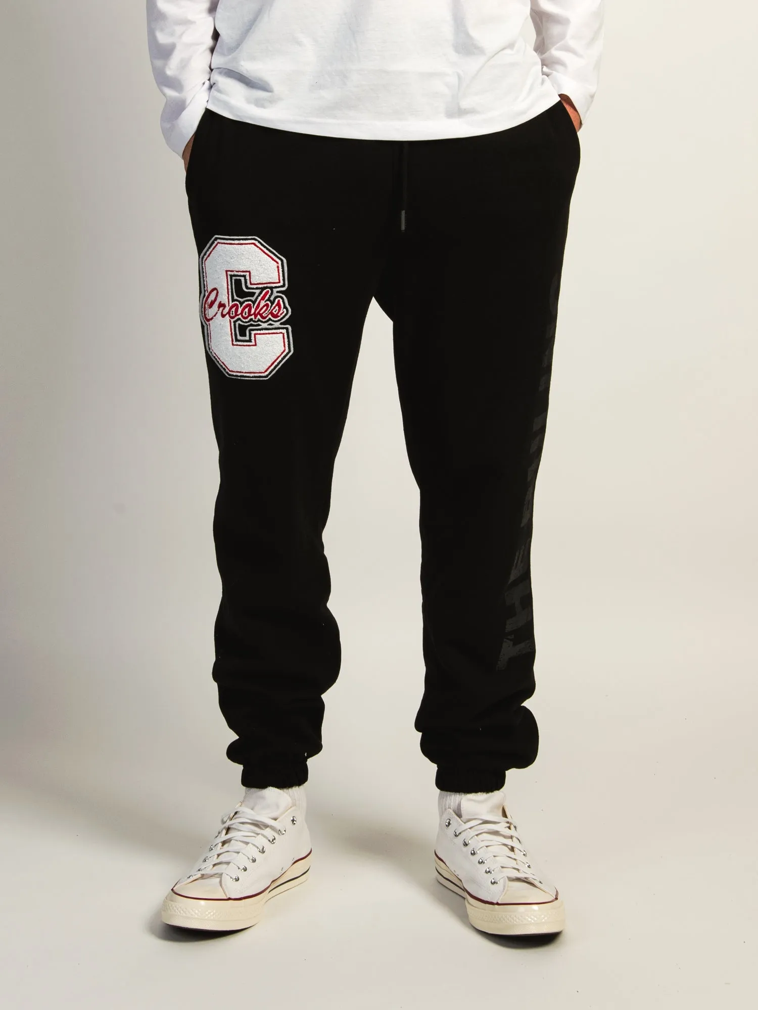 CROOKS & CASTLES GOTHIC EMBROIDERED JOGGER sold by Boathouse