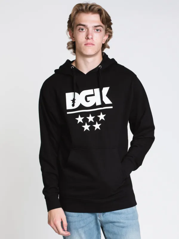 MENS DGK ALL STAR PULLOVER HOODIE- BLACK - CLEARANCE made by DGK