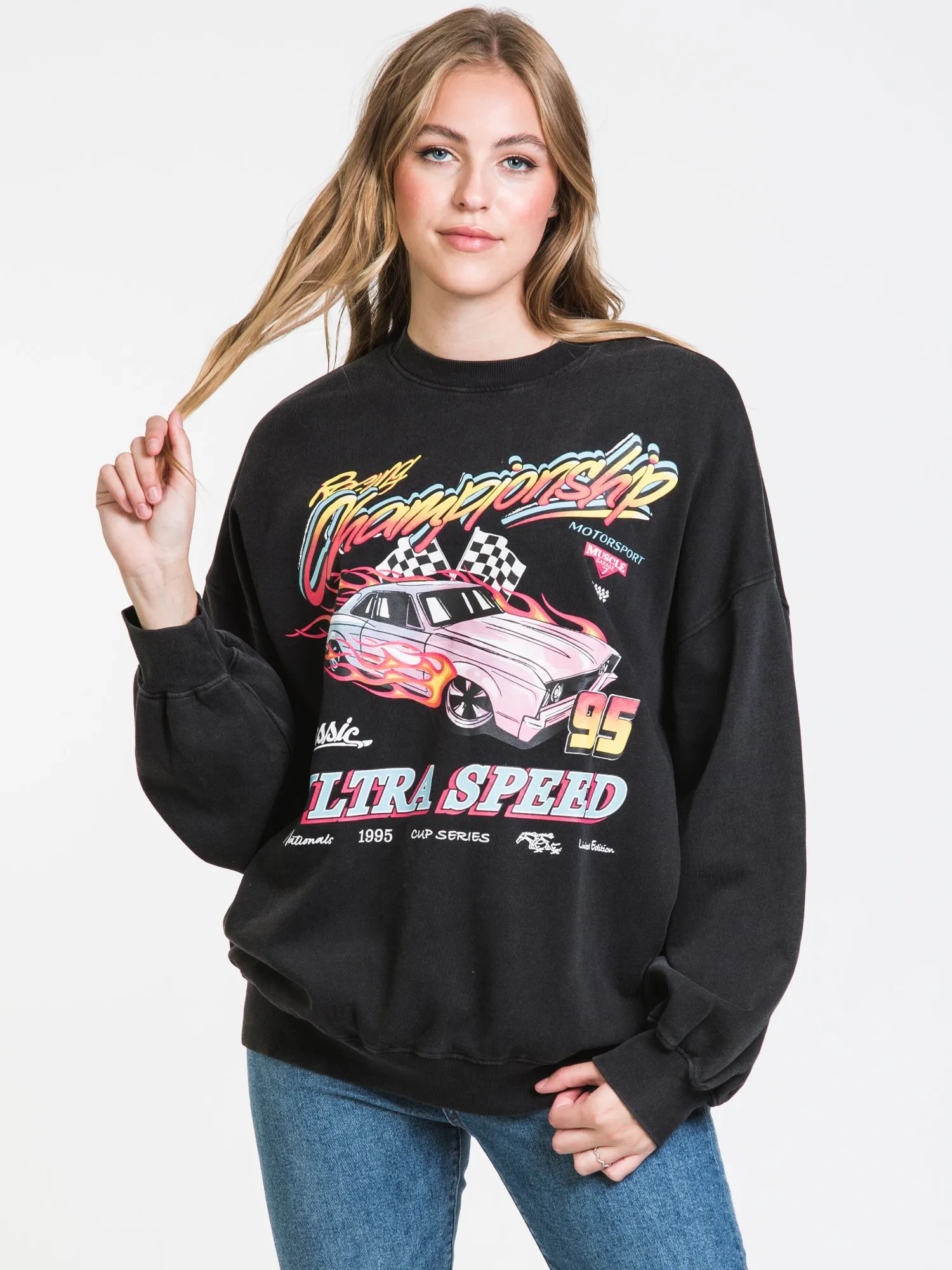 HARLOW SCREENED MOCK SWEATSHIRT - CLEARANCE sold by Boathouse