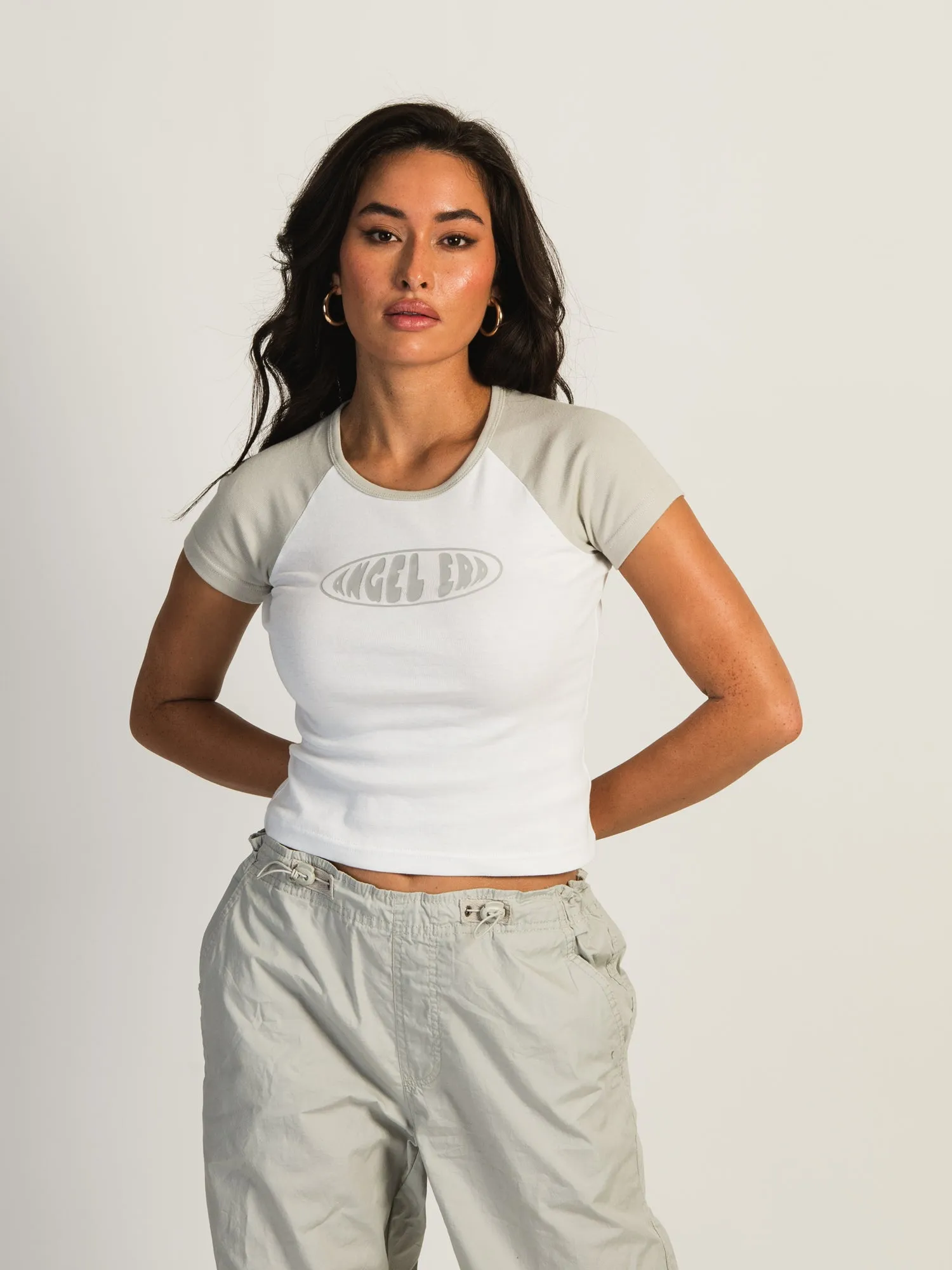 HARLOW BLAIR RAGLAN TEE - ROCK sold by Boathouse