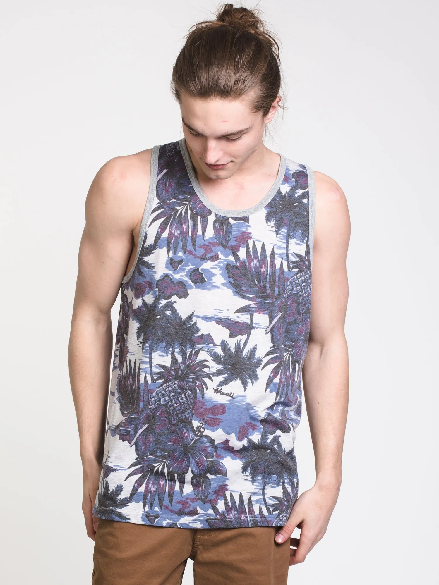 MENS HEFF PRINT TANK - CLEARANCE sold by Boathouse