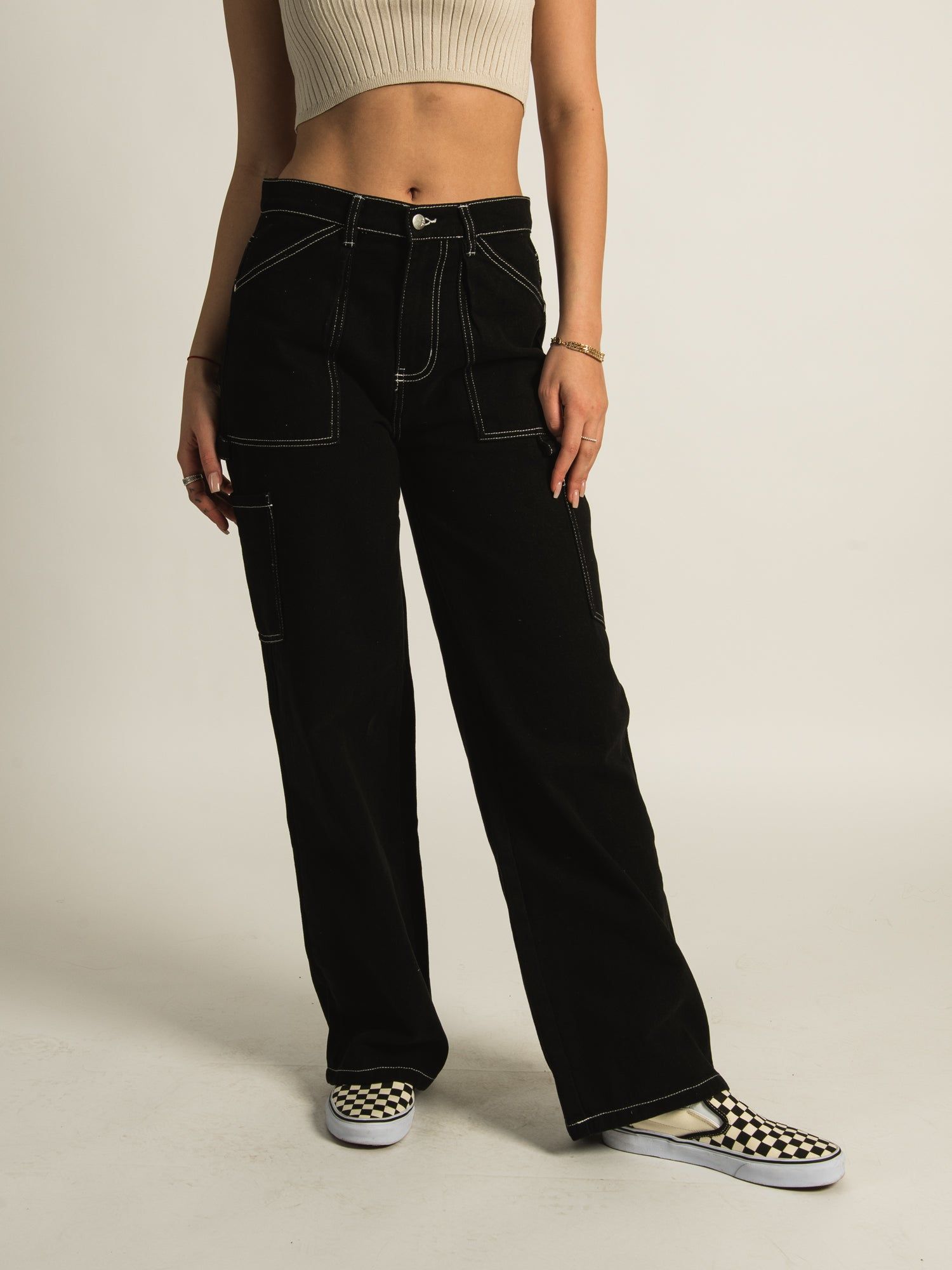 HARLOW WIDE LEG UTILITY PANT - CLEARANCE sold by Boathouse