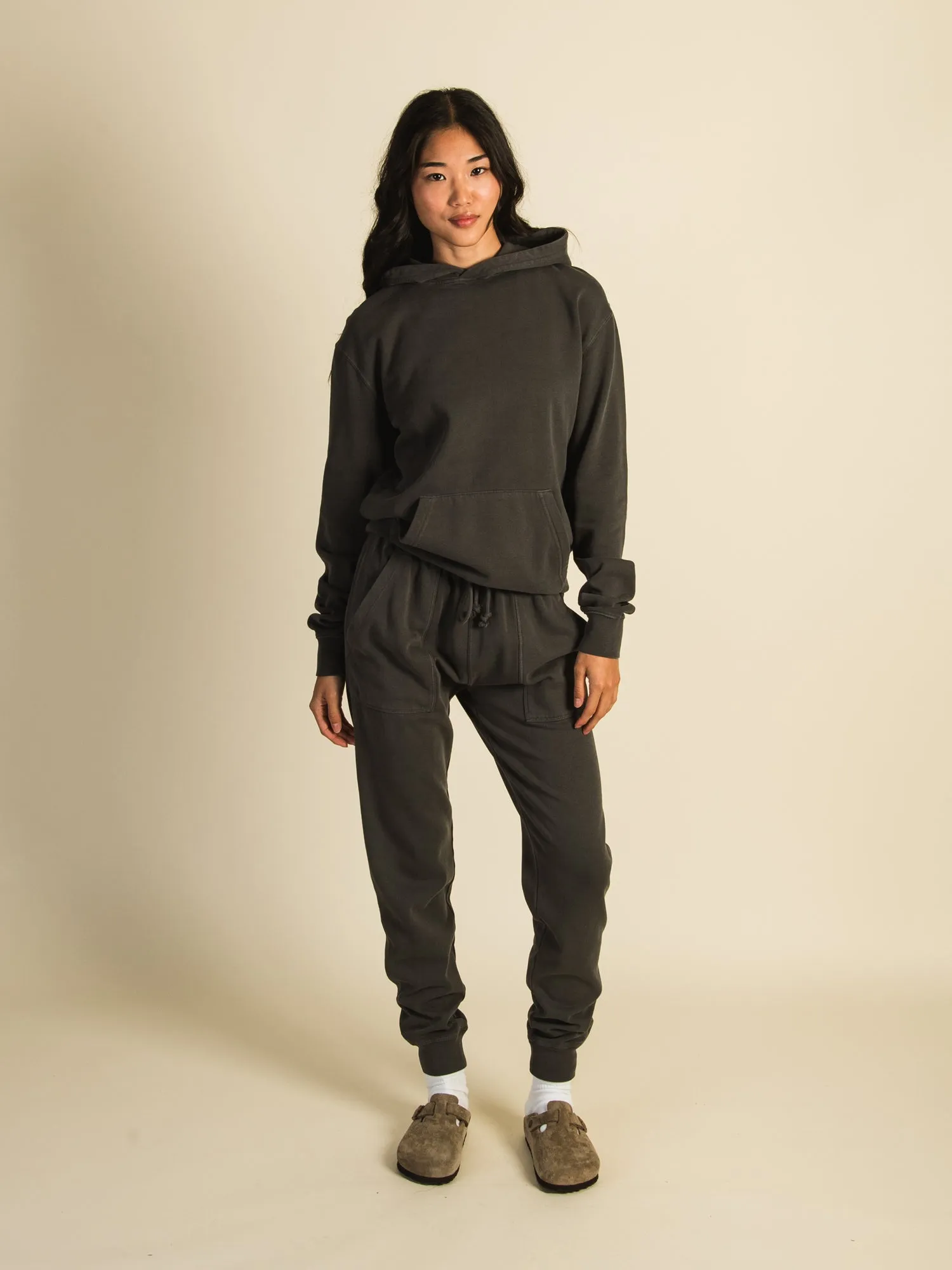 HARLOW HIGH RISE FLEECE JOGGER - CHARCOAL sold by Boathouse product image thumbnail 2