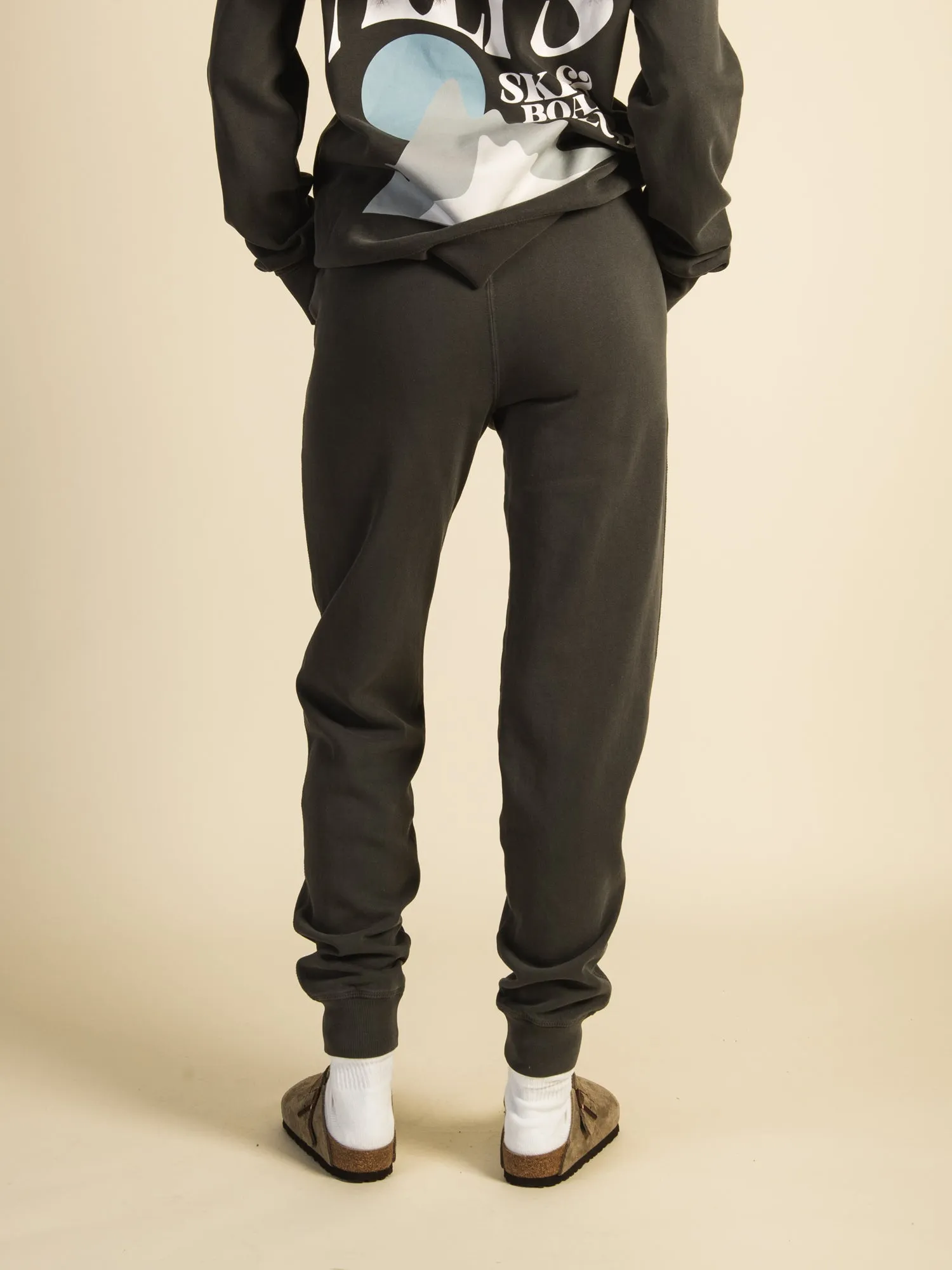 HARLOW HIGH RISE FLEECE JOGGER - CHARCOAL sold by Boathouse product image thumbnail 4