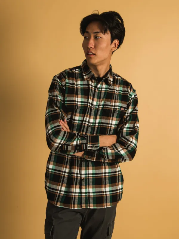 DICKIES FLEX LONG SLEEVE FLANNEL - CLEARANCE sold by Boathouse
