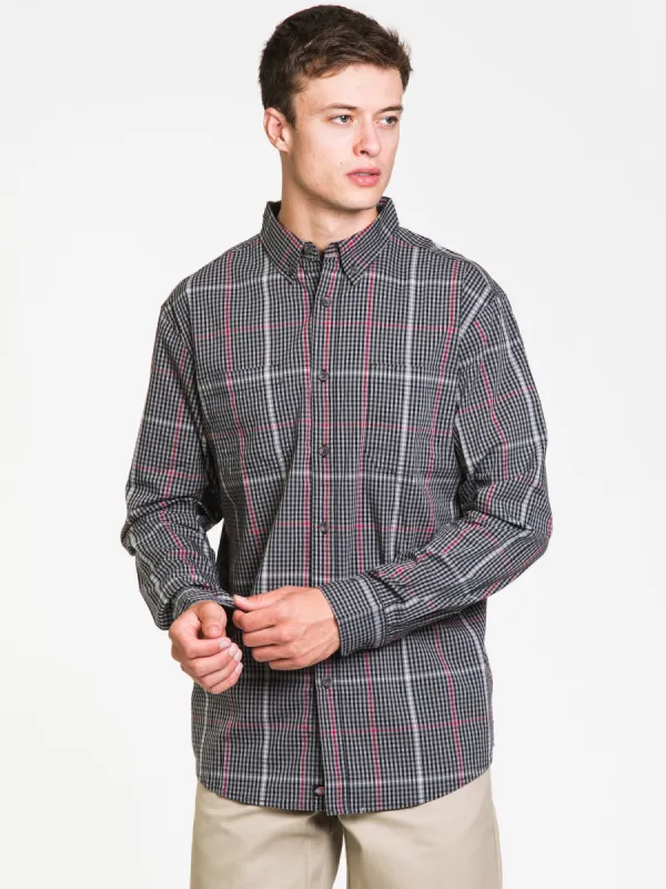 DICKIES RELAXED FIT FLEX LONG SLEEVE PLAID  - CLEARANCE sold by Boathouse