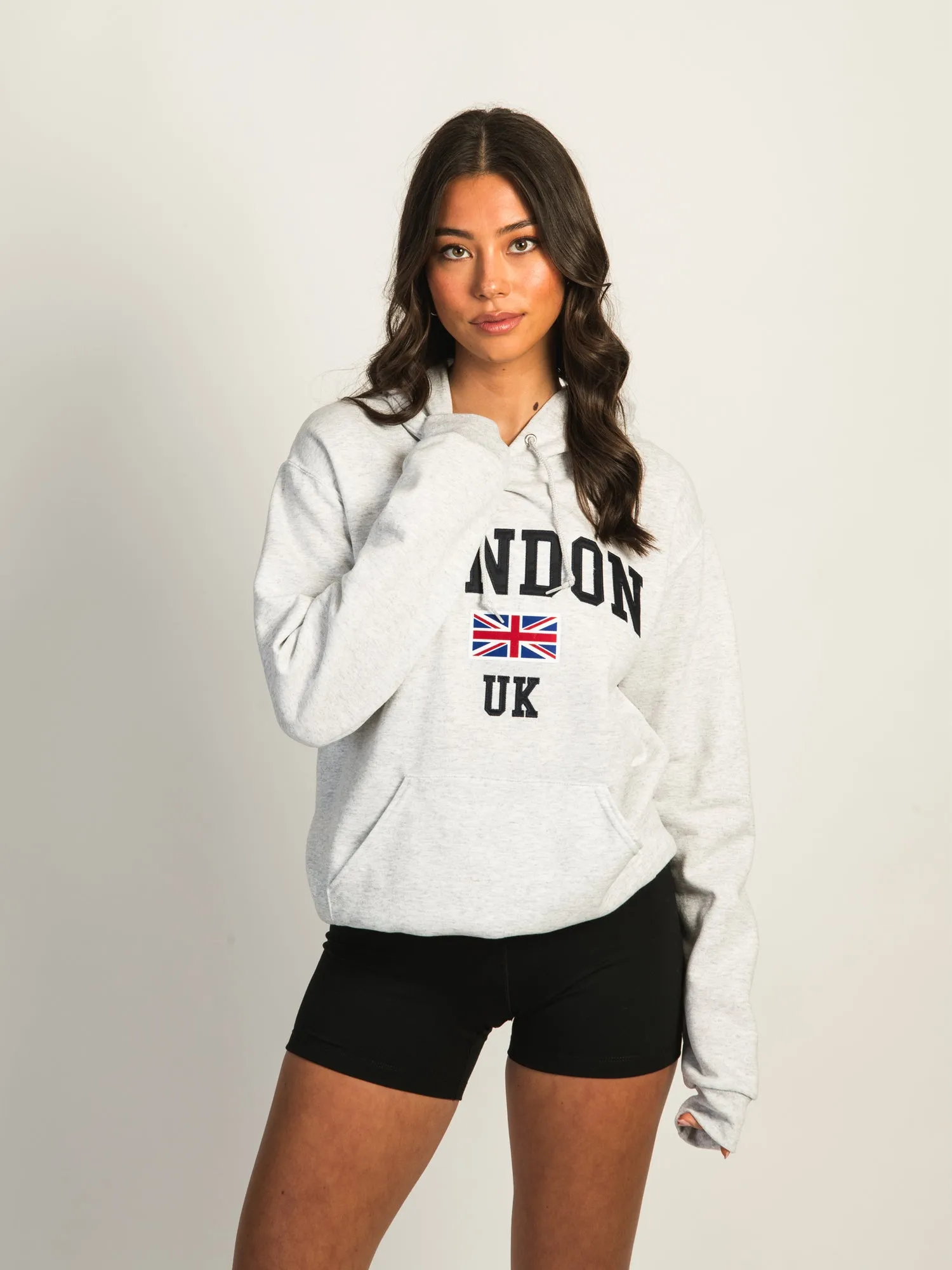 LONDON UK EMBROIDERED HOODIE sold by Boathouse product image thumbnail 4