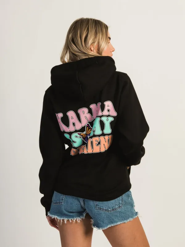 VERBAGE KARMA IS MY BOYFRIEND HOODIE made by Boathouse