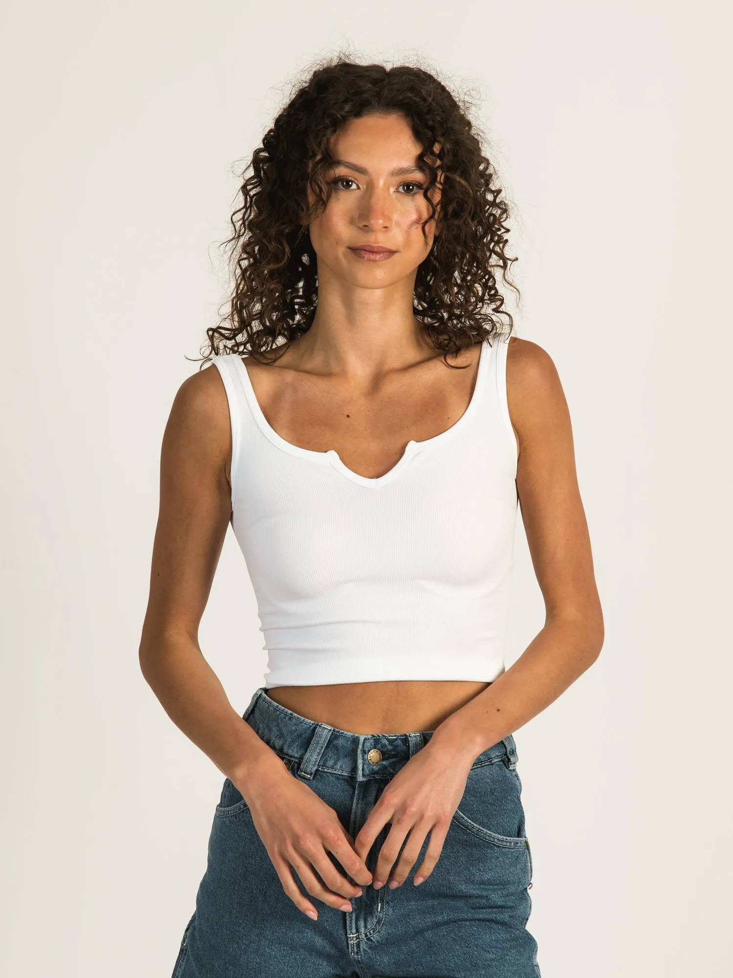 DYNAMIC RIB CENTER CUT CROP TANK - CLEARANCE sold by Boathouse