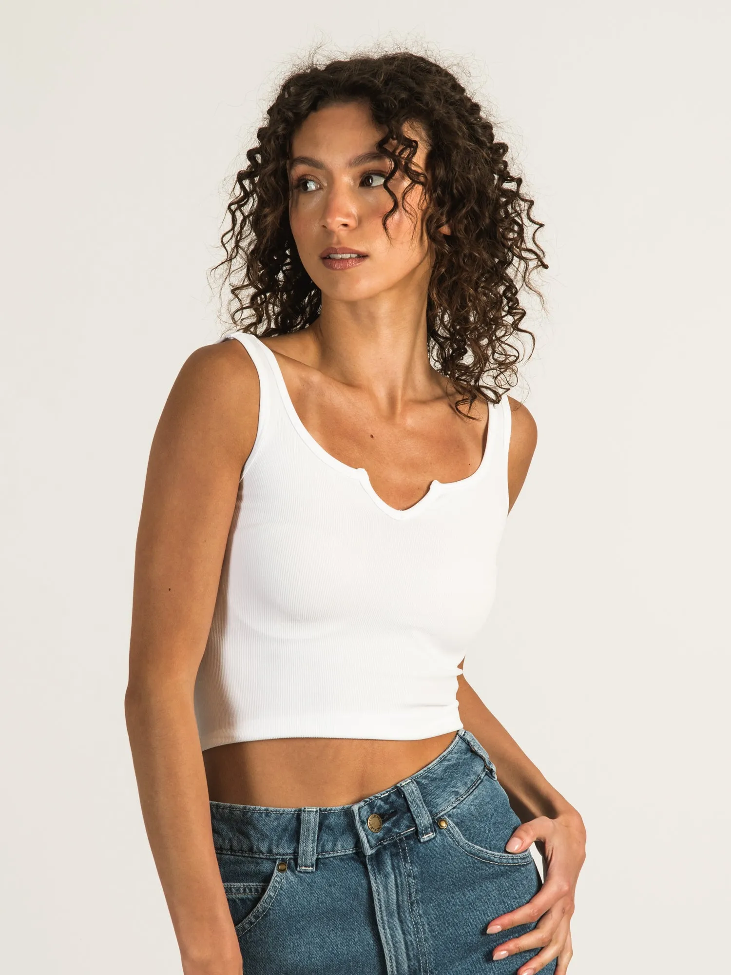 DYNAMIC RIB CENTER CUT CROP TANK - CLEARANCE sold by Boathouse product image thumbnail 2