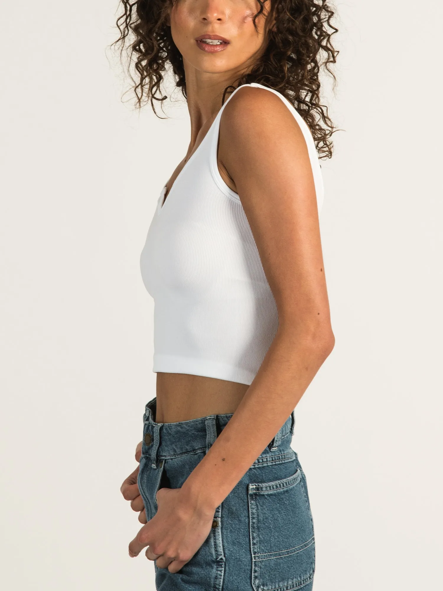 DYNAMIC RIB CENTER CUT CROP TANK - CLEARANCE sold by Boathouse product image thumbnail 3