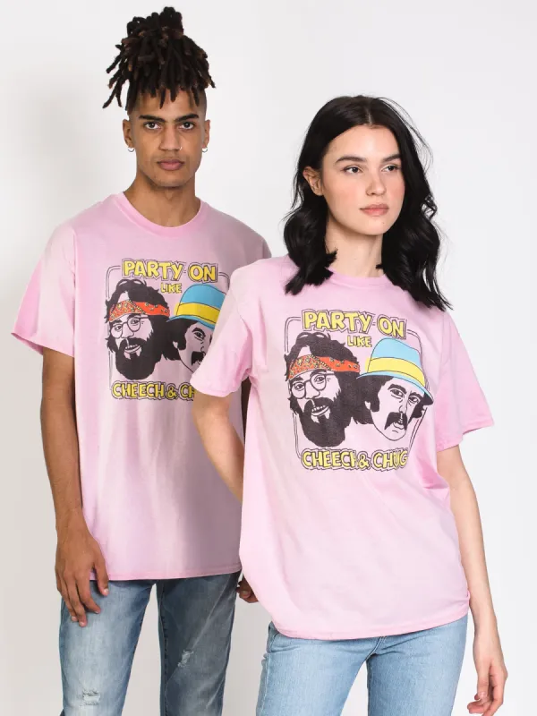 CHEECH & CHONG PARTY ON T-SHIRT sold by Boathouse